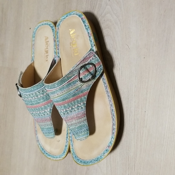 EUC Alegria Codi Seascape Flip Flop Size 10.5 - Picture 3 of 12